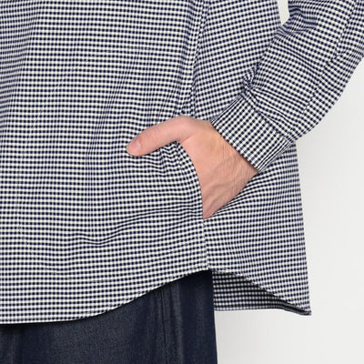 MEN'S OXFORD ROUND COLLAR PULLOVER SHIRT L/S